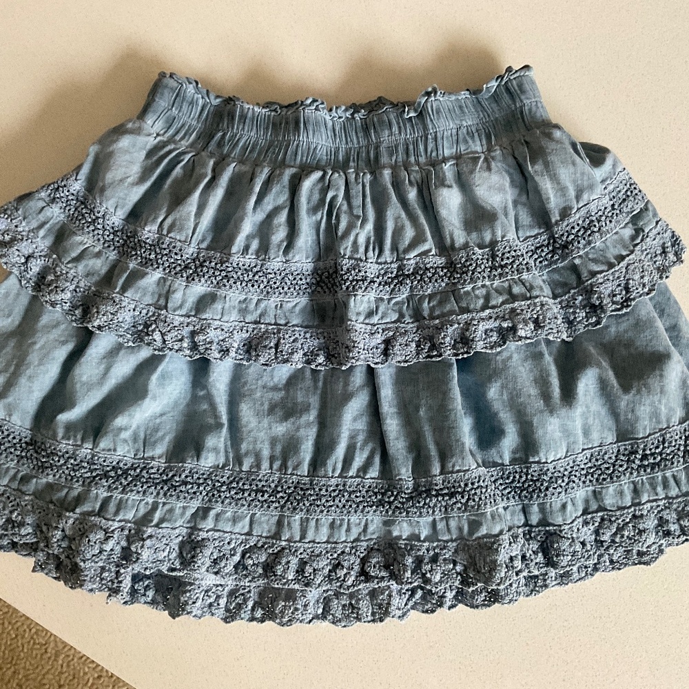 KatieJ NYC skirt Light denim blue (size M)